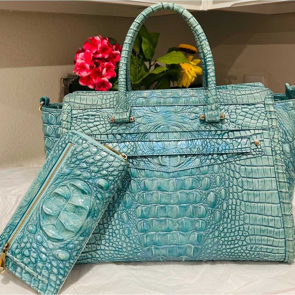 Brahmin Astral Harper Satchel And Suri Wallet